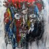 Gehirnscan - NEGATIV! | Reinhard Stammer | Decultural Online Art Gallery | Mallorca 2023/2024 | Original Mixed Media Painting